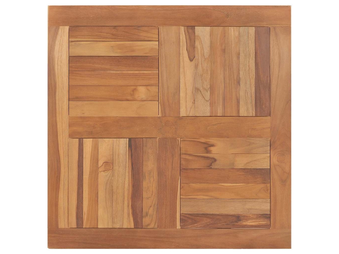 Tablero de mesa cuadrado en madera maciza de teca MAISON EXCLUSIVE 80x80x2,5 cm