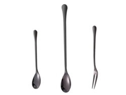 Set de Cubiertos de Postre - Cucharas y Tenedores Reutilizables RNEMITERY