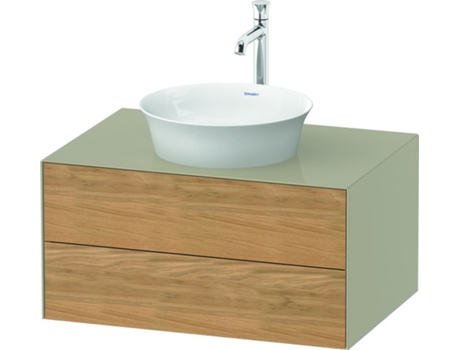 DURAVIT Tulip blanco, mueble de baño colgado en la pared, ancho 800 x fondo 550mm, con 2 cajones, con tecnología tip-on, WT49850