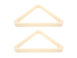 Piscina triangular blanca de 5,75cm, 2 piezas fabricada en ABS, estructura sencilla y fácil de usar.
