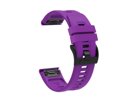 Correa de Silicona 26mm hebilla de liberación rápida para Garmin Fenix 7X - purpúreo
