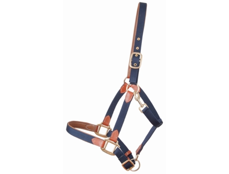 Cabezada de cuero para caballos con correa T de T