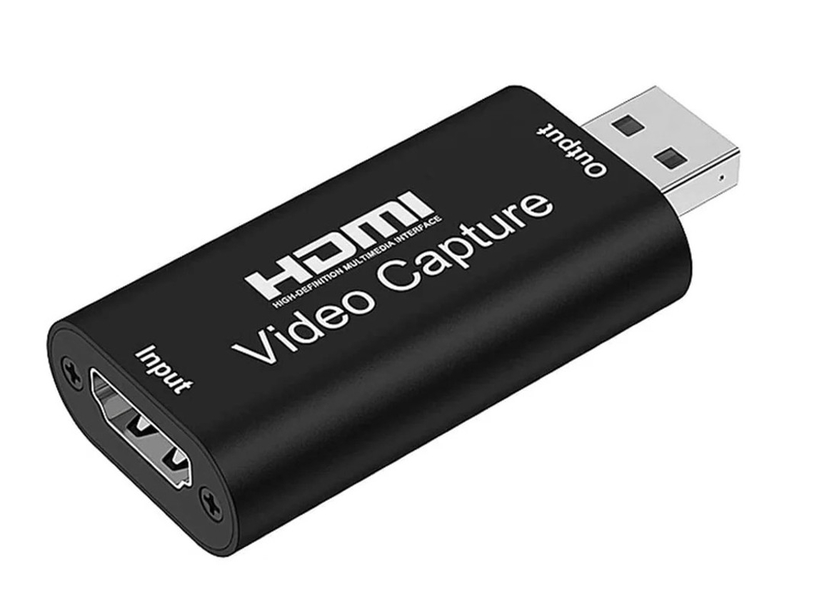 Tarjeta de captura de audio y video USB 2.0 4k 1080p Yizhood negra