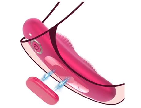 Vibrador Control Remoto para Bragas con Clip Magnético Juguetes Sexuales Vibradores Mariposa Roja BISBISOUS