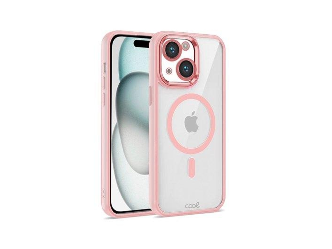 Genial funda magnética rosa para iPhone 15, accesorios geniales