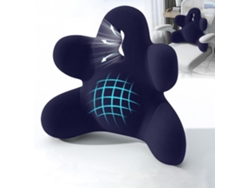 Almohada De Apoyo Lumbar Para Silla De Oficina, Almohada Ergonómica De Espuma Viscoelástica Para El Respaldo, Azul Oscuro Digitallab