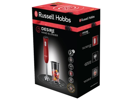 RUSSEL HOBBS Desire 0,7 L Varita Mágica 500 W Rojo Acero Inoxidable