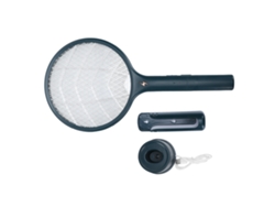 MEOIRUERY Lámpara Mata-Moscas 2 en 1 Eléctrica Raqueta Mata-Insectos con Carga USB para Hogar (Soporte de Pared Incluido)