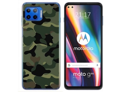 Carcasa Motorola Moto G 5G Plus TUMUNDOSMARTPHONE Camuflaje Multicolor