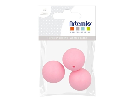 3 Rondas Redondas De Silicona 15 Mm Pink Artemio