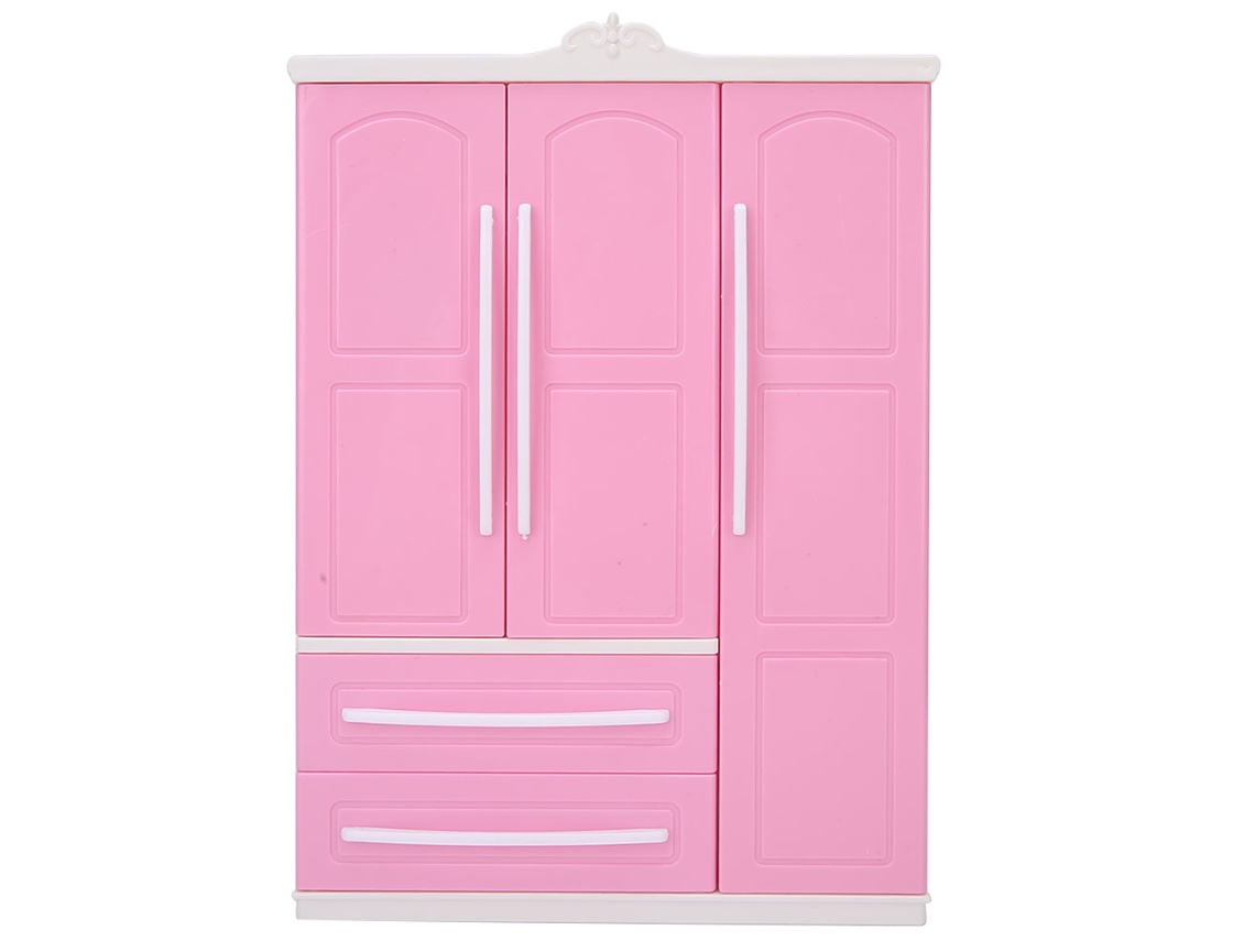 Armario de 3 puertas para muñecas, accesorios para muñecas, juguetes para niñas, regalo Kofihety