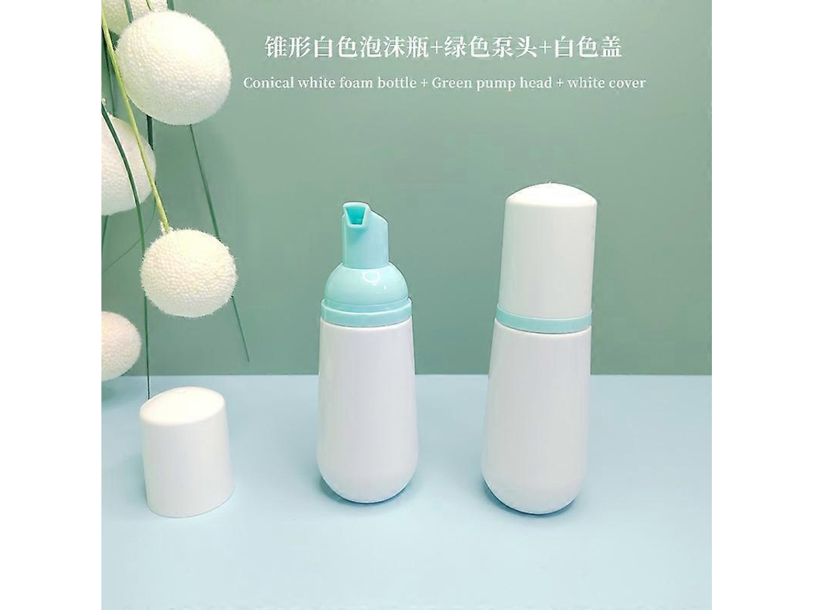 30 unidades/60 ml de plástico rellenable vacío cosmético bomba de espuma contenedor limpiador maquillaje viaje botella jabón champú espuma cono Rosewell