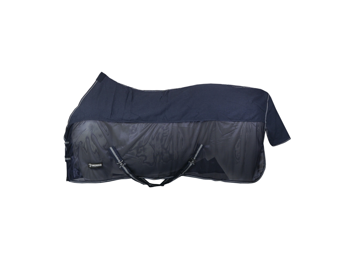 Manta de secado para caballos de punto de algodón combinado HORKA