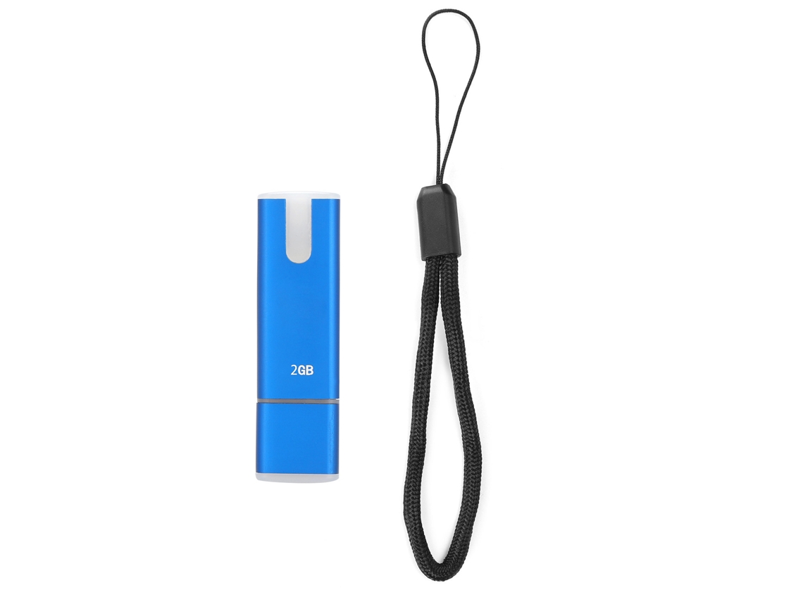 Memoria USB Golden Light (alta capacidad, antipérdida, con cordón)