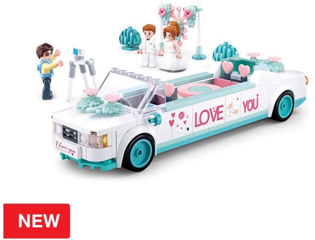 Blocs de Construcción SLUBAN Girls Dream Limousine 204 Pzs (Edad Mínima: 6 Años - 33 x 23,7 x 5,4 cm)