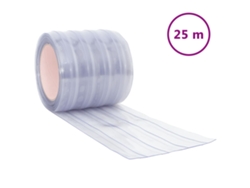 Maison Exclusive - Tira De Cortina Para Puertas Pvc Transparente 200x1,6 Mm 25 M