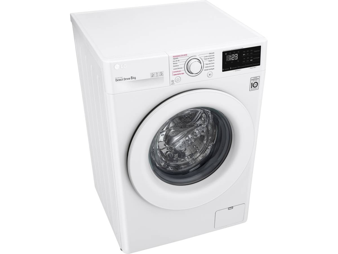 Lavadora LG F4WV3009S3W (9 kg - 1400 rpm - Blanco)