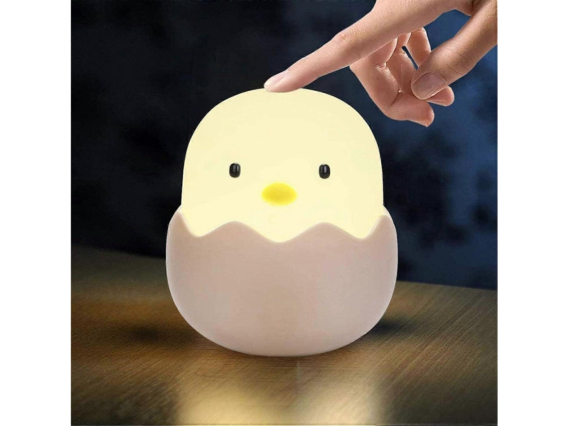 Luz nocturna LED para niños y bebés con diseño de pollito en forma de cáscara de huevo. Rosewell