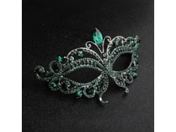 Máscara De Mujer Con Diamantes De Imitación Para Fiestas De Disfraces, Bailes, Festivales Y Como Accesorio De Joyería.