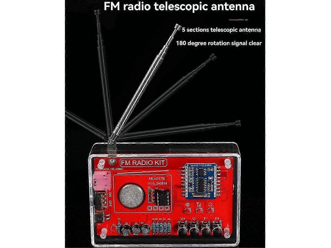 Kit Eletrônico Faça-você-mesmo Para Rádio Fm, Frequência De 87-108 Mhz.