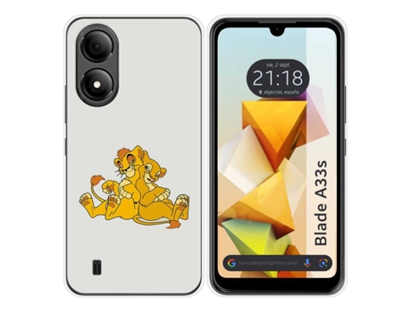 Funda Silicona para Zte Blade A33s diseño Leones Dibujos