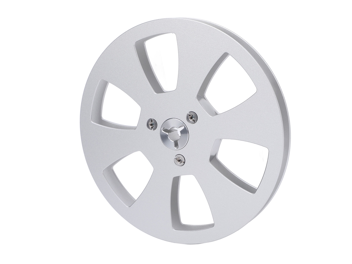 Carrete De Cinta Vacío De 1/4 De Pulgada X 5 Pulgadas, Aleación De Aluminio, 6 Orificios Para Grabadoras De Sonido Revox