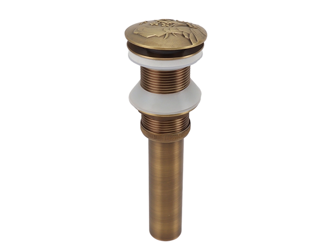 Tapón de drenaje de latón retro (antiobstrucción y filtro)