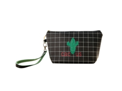 KOFIHETY Bolsa de Maquillaje Portátil Impermeable Cactu - Negro