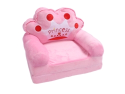 Silla Infantil Princesa Rosa, Sofá Cama Plegable Para Niños, Para Leer, Descansar Y Jugar.