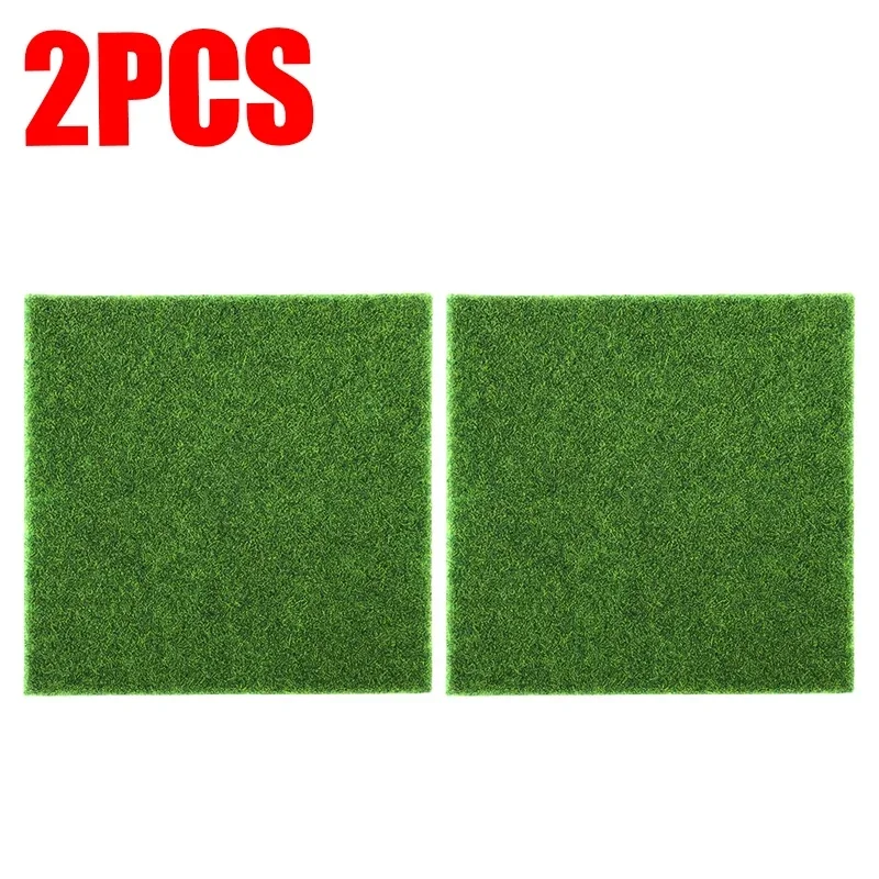 (2 Artículos) Césped Artificial Verde, Alfombra Para Paisajismo, Acuario Exterior Para El Hogar, Decoraciones Para Bodas