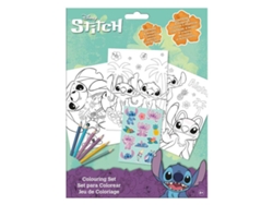 Conjunto Para Colorir Con Autocolantes Disney Stitch St00105