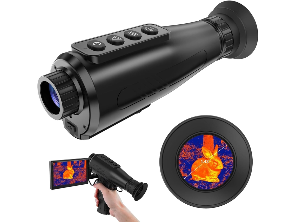 Monocular De Visión Nocturna Gtguard Ai15 Cámara Térmica Zoom Digital 1-8x Resolución 384*288