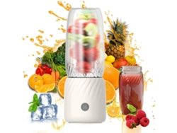 Exprimidor de frutas pequeño recargable multifuncional portátil Facpoet de 350 ml