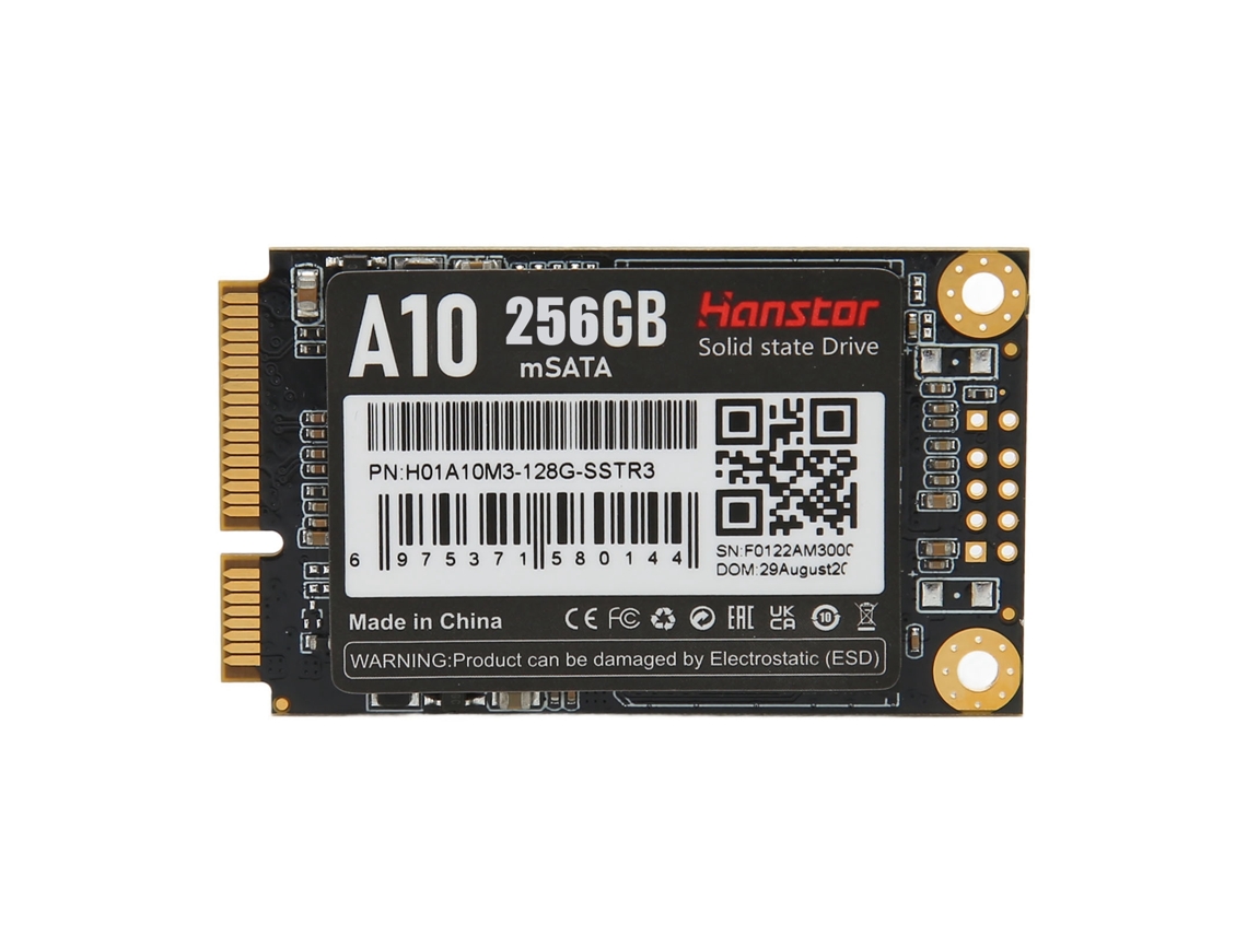 Ssd Interno Para Juegos Msata 6 Gbps 3d Tlc Nand Ecc 500 Mb/s De Lectura 480 Mb/s De Escritura 256 Gb Para Pc De Escritorio, Portátil Y Punto De Venta