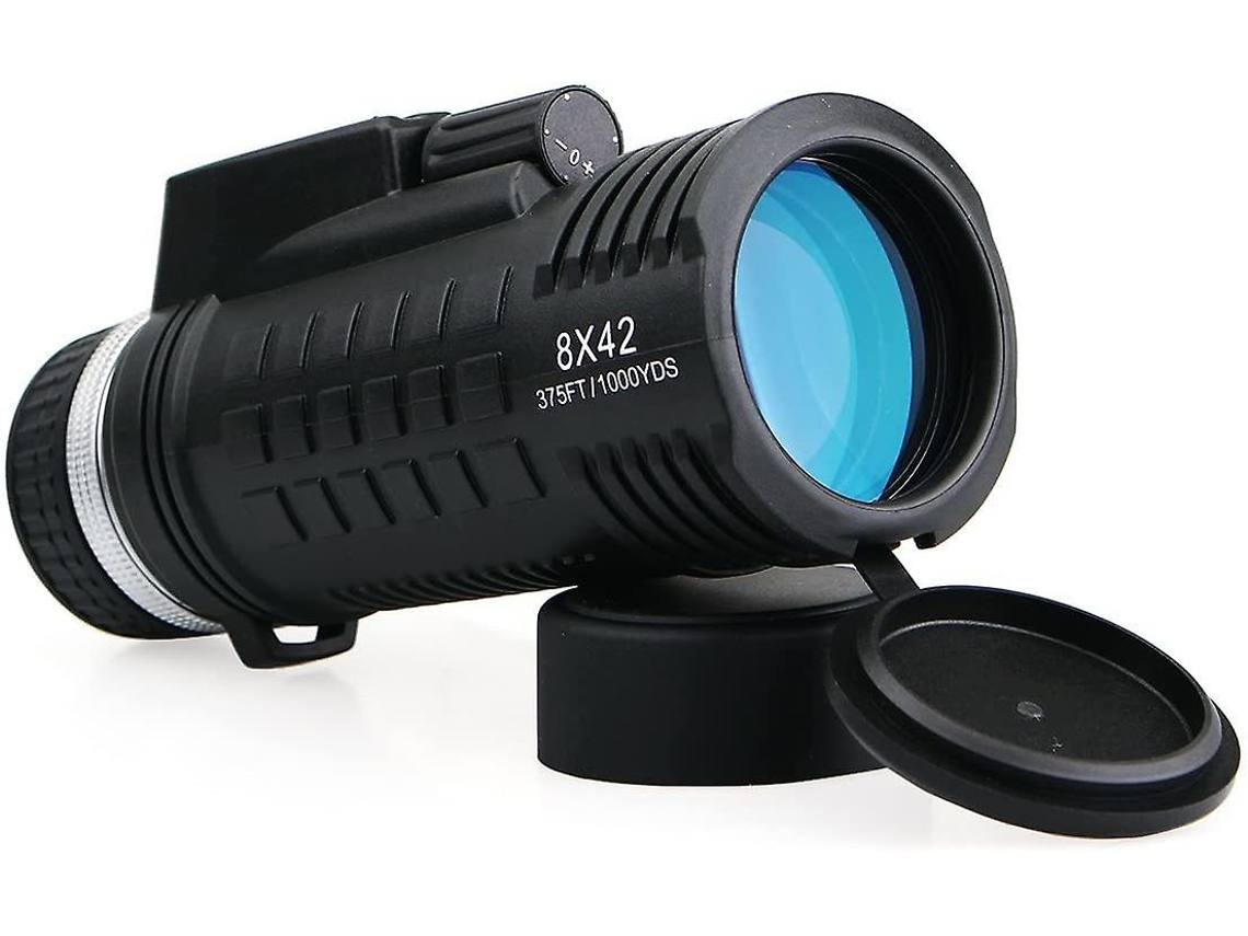 Monocular Sv42 8x42 HD Bak4 Prism IP68 antivaho, brújula, telémetro, senderismo, tiro con arco, viajes, color negro Yizhood