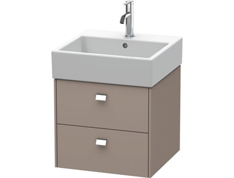 Mueble bajo encimera DURAVIT Brioso 48,4 x 45,9 cm 2 cajones incl. hueco para sifón y delantal para lavabo Vero Air 235050