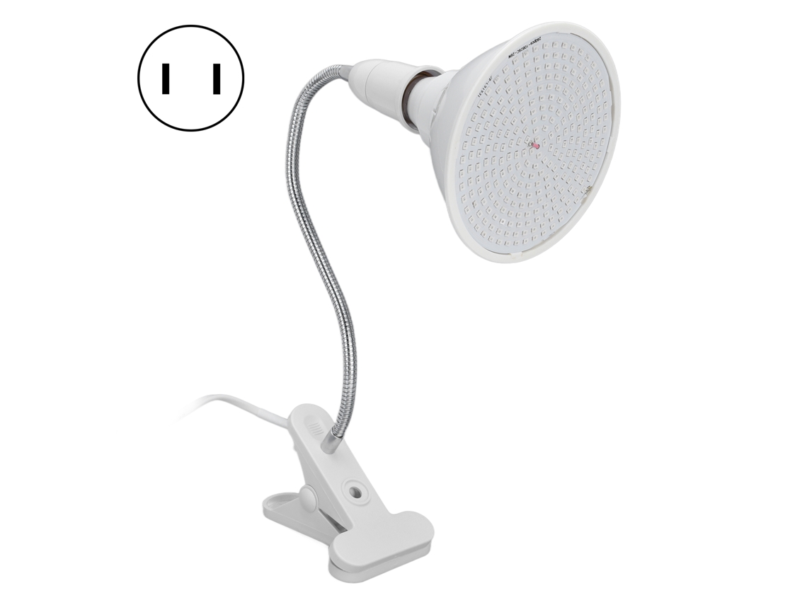 2026-luz De Crecimiento Led 260led Con Pinza 360° Rotatoria Para Plantas Interior 110-240v Plug Us
