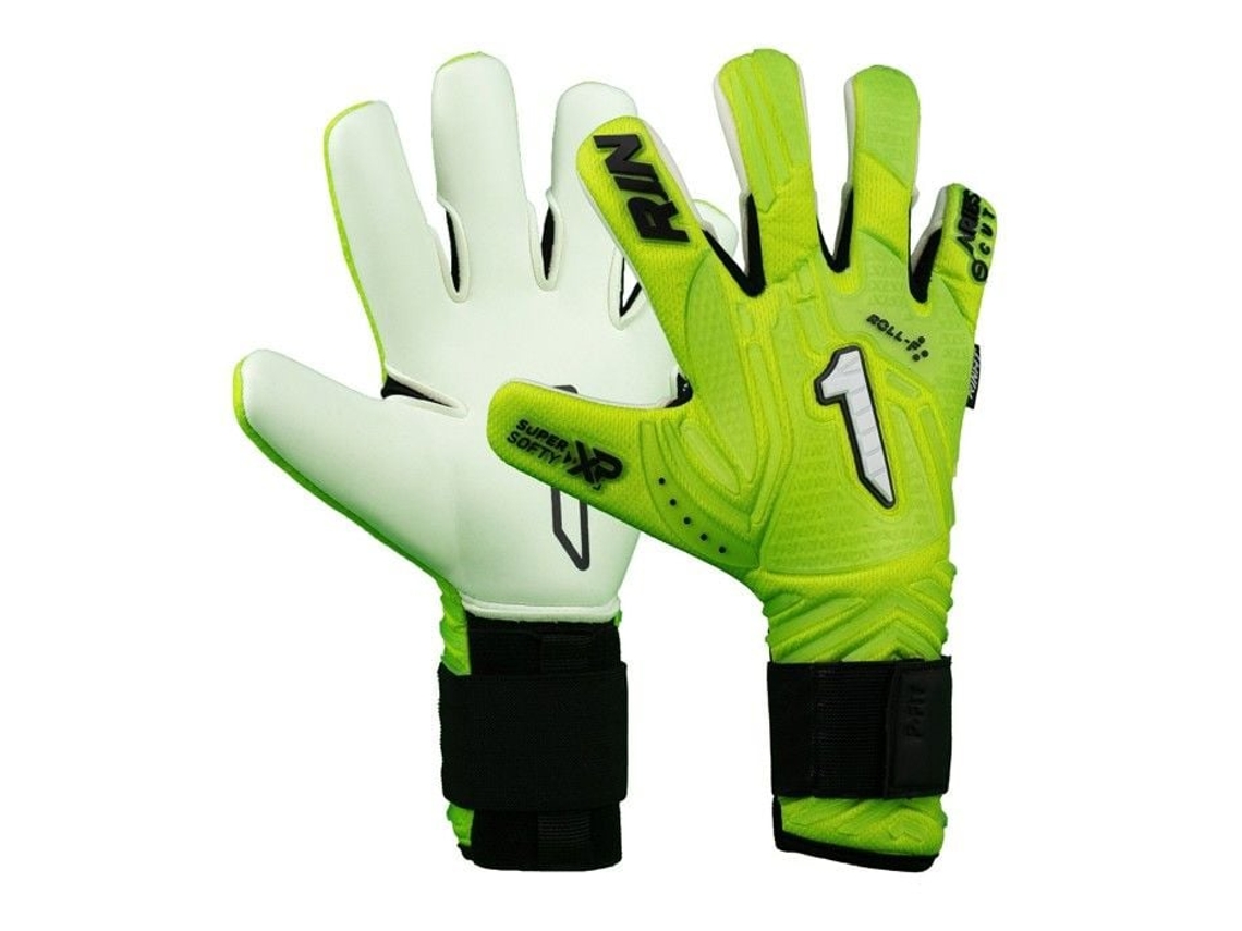 Guantes de guardia Rinat Aries Nemesis Prime Verde/Blanco Transpirables Super Suaves XP