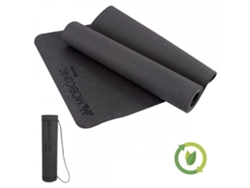 Esterilla de Yoga Profesional MOBICLINIC Flexible Antideslizante EY-01 Lavable Ecológico TPE Negro (181x61x0,6 cm)
