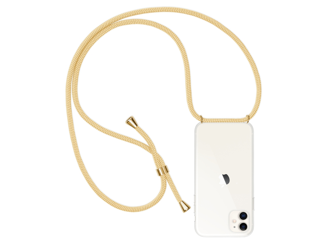 Carcasa Transparente Iphone 11 Con Colgante De Nylon. Accesorio De Moda, Ajuste Perfecto Y Máxima Protección