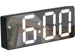 Reloj despertador digital, pantalla LED, función de repetición, control por voz, ideal para oficina y mesita de noche. Nicecee