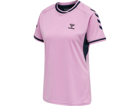 Camiseta de Mujer para Fitness HUMMEL Hmlaction Poly Rosa (XS)