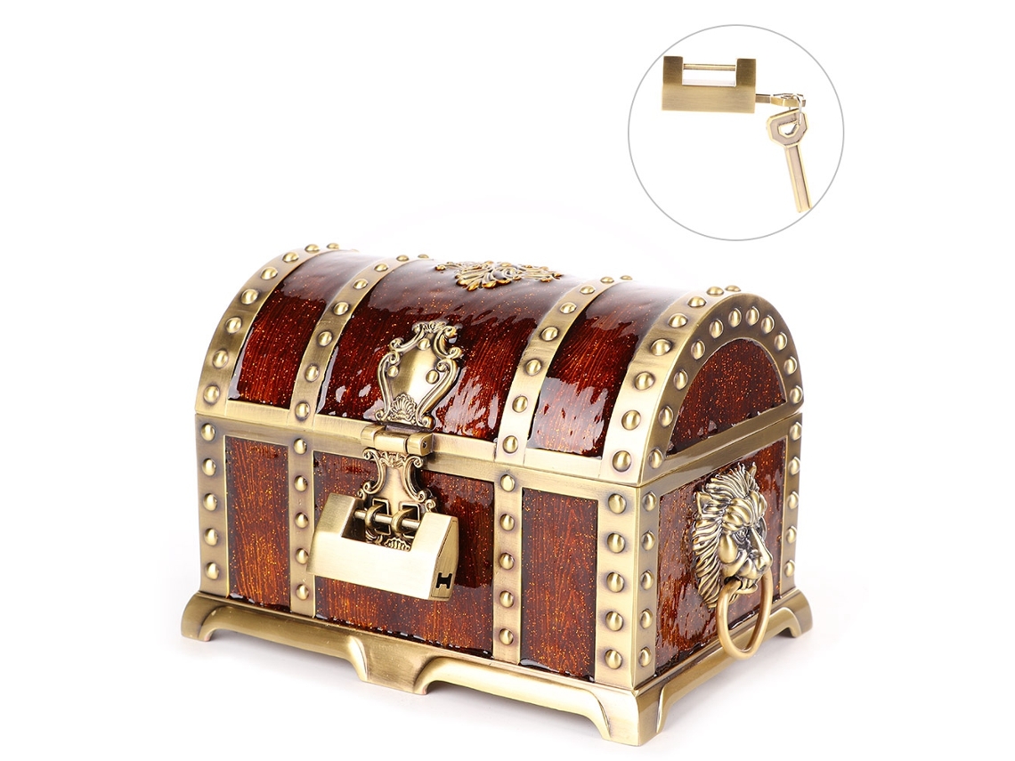 Joyero vintage para guardar collares con cierre