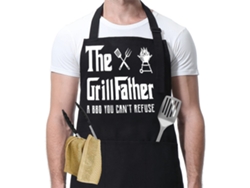 Delantalos Divertidos Para Hombres Con Bolsillos, Delantal De Chef Para Cocinar, Ropa De Cocina De Barbacoa Con Dos Bolsillos Grandes, Correa De Cuell