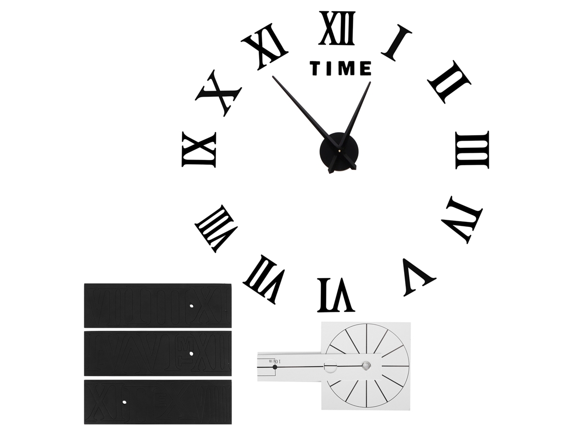 Reloj De Pared Sin Marco Diy Con Números Romanos Y Espejo Acrílico Para La Decoración Del Hogar.