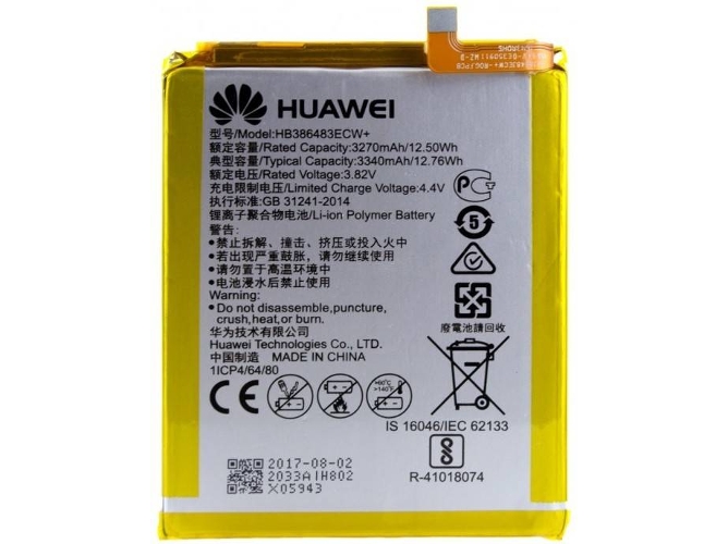 Bateria Huawei HB386483ECW Litio-Ion Honor 6X G9 Plus Nova Plus 3340mAh Original