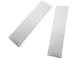 Placas De Empuje De Acero Inoxidable, Juego De 2, 80x300 Mm, Protección Ignífuga Y Resistente A Los Arañazos Para Puertas.