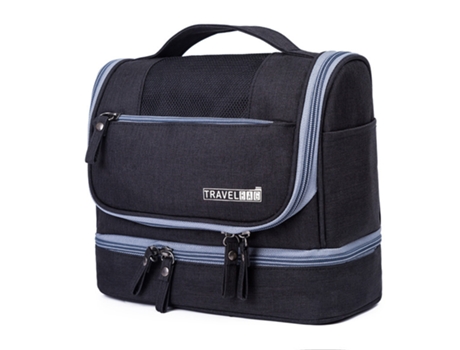 Bolsa de aseo colgante portátil Bolsa de almacenamiento de viaje de gran capacidad Bolsa de maquillaje multifuncional Organizador de cosméticos imp...