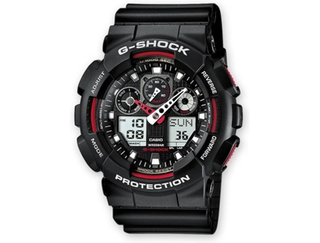 Reloj CASIO G-Shock Velocímetro Hombre (Acero y Resina - Negro)
