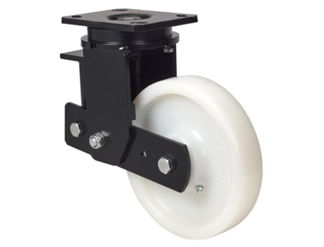 Rueda giratora placa 10hlsb200-ftb suspension nylon blanco extrafuerte bolas ALEX